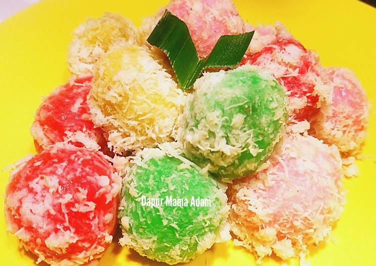 resep makanan Klepon Ketan Isi Gula Merah (tanpa kapur sirih)