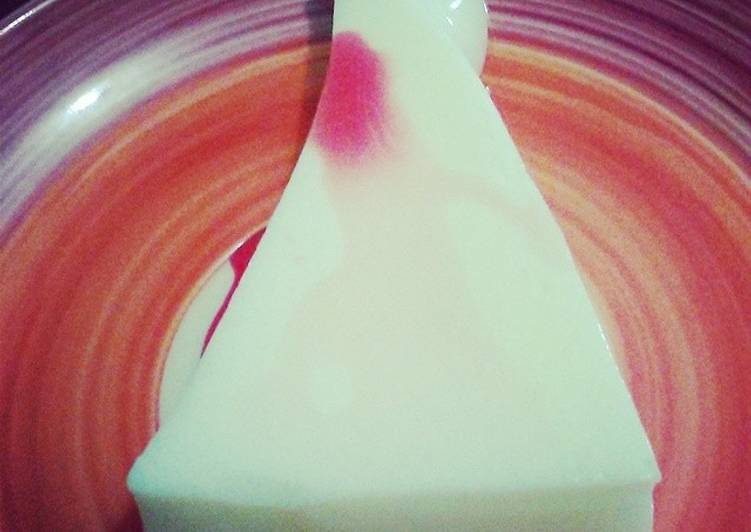 bahan dan cara membuat Silky puding lychee