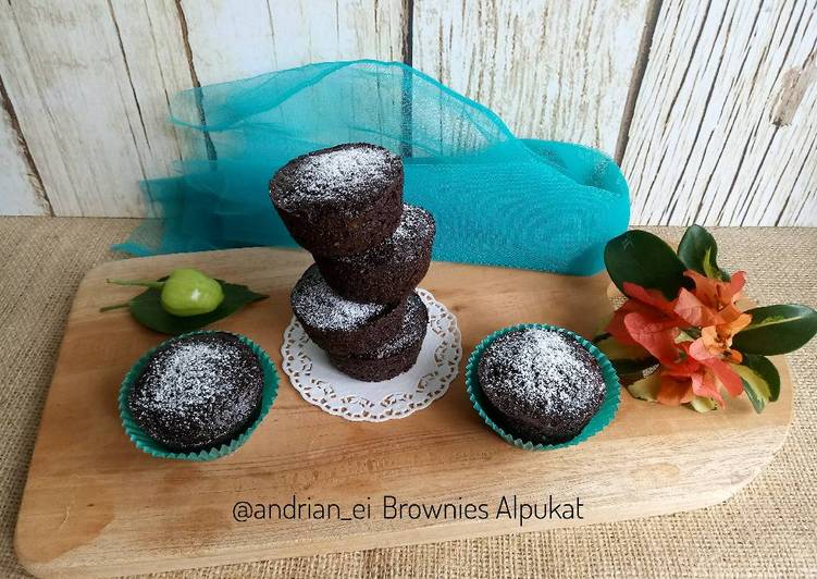 resep lengkap untuk Brownies Alpukat (Tanpa Butter, Tanpa Mixer) #browniesalpukat