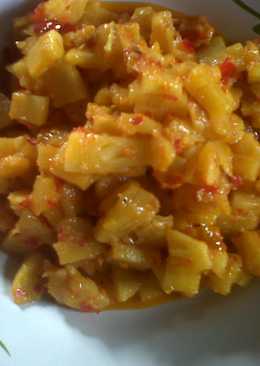 Sambal nanas acem jodoh gulai daging