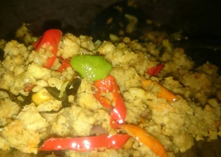 resep lengkap untuk Oseng oncom cabe-cabean ??