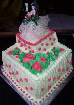 Cake Pengantin isi Bolu Lapis Malang