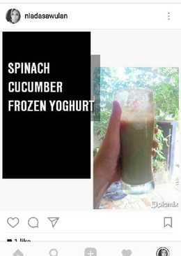 Jus Bayam Timun Yoghurt melon