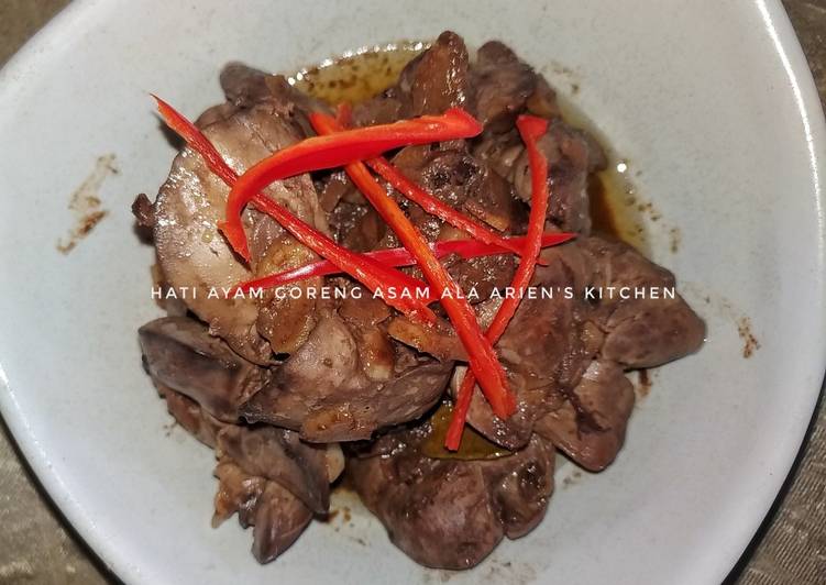 Resep Hati ayam goreng asam By Arien's Kitchen