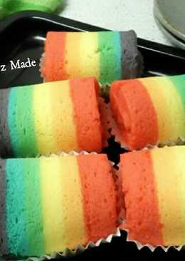 Rainbow Roll Cake