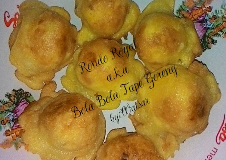 resep masakan Rondo Royal a.k.a Bola Bola Tape Goreng