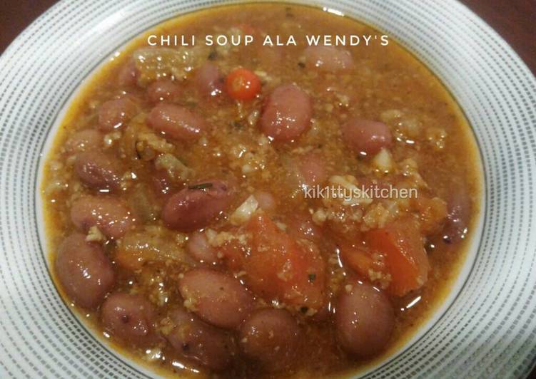 cara membuat Chili Soup ala Wendy's