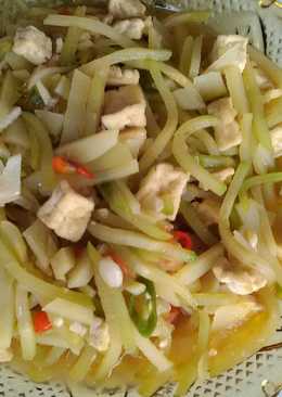 Tumis Labu Siam pedas