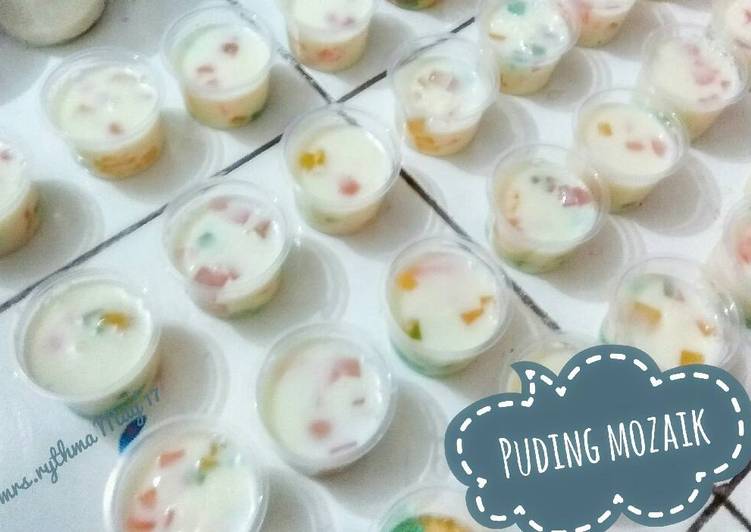 Resep Puding Susu Mozaik