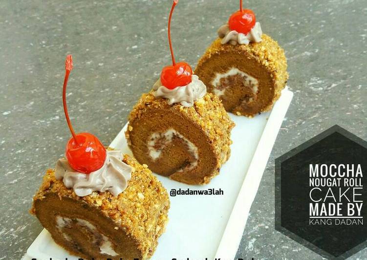 Resep Moccha Nuogat Roll Cake Kiriman dari Kang Dadan
