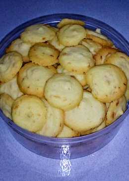 Cookies Putih Telur / Lidah Kucing Keju Bulat