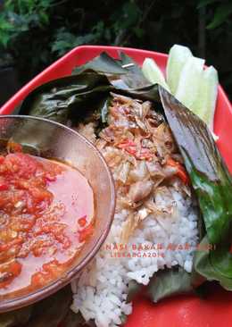 Nasi bakar Ayam Teri