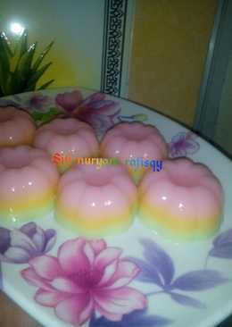 Puding susu 3 warna 3 rasa