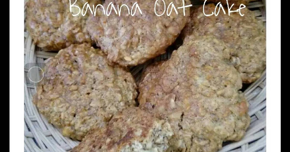 Resep Banana oat cake