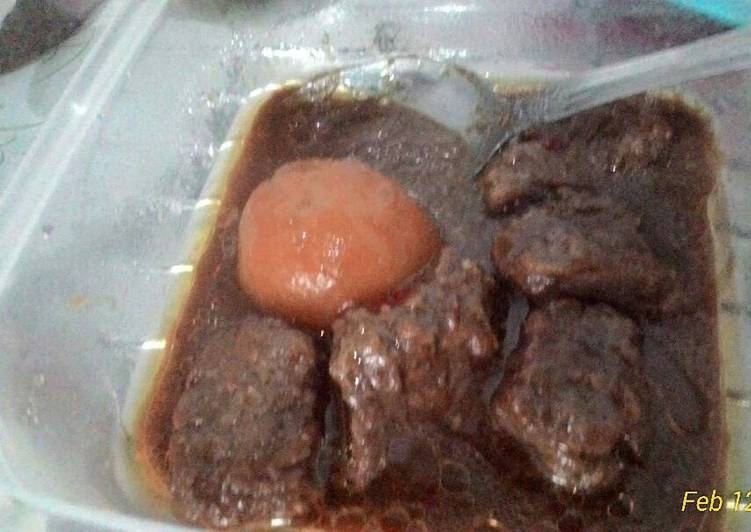 cara membuat Semur daging sapi + kentang (santai mode on)