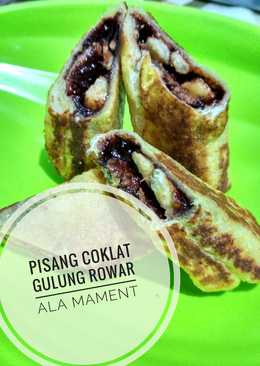 Pisang Coklat gulung ROwar