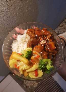 Chicken teriyaki rice bowl