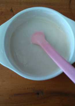 Mpasi 6 bulan "bubur susu"