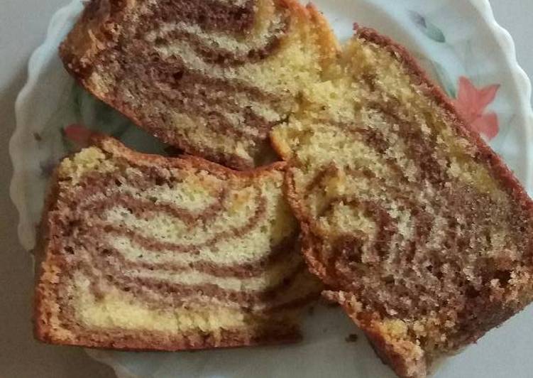 resep makanan Bolu macan/zebra cake