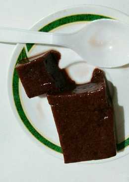 Puding busa cokelat