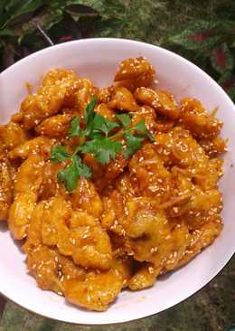 Ayam asam manis wijen