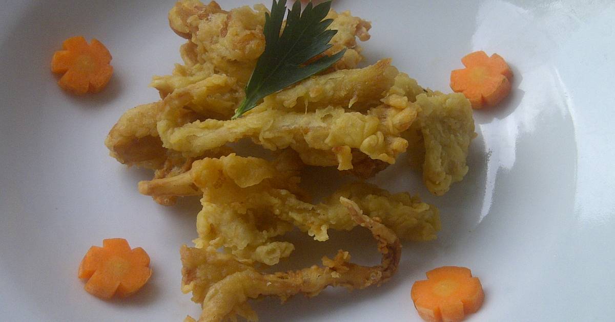 Resep Jamur crispi // fried mushrom crispy oleh Mamah 