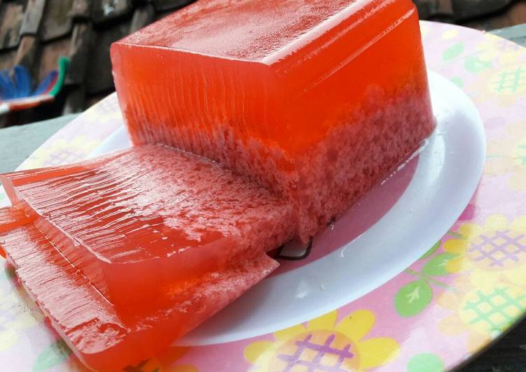 resep masakan Alumer (Agar-agar lumut merah)