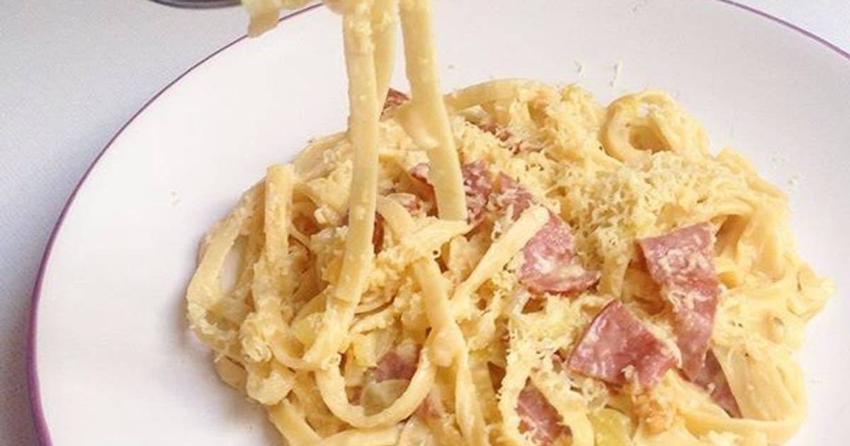  Resep Fettucini Carbonara oleh Puspita Sukardani Cookpad