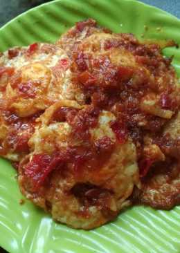 Balado telur ceplok simpel