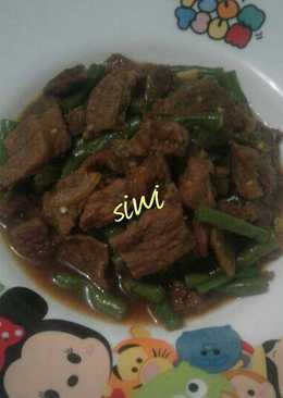 Daging Sapi Buncis Tumis Cabe Ijo