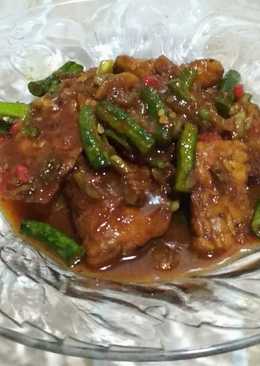Semur tempe kacang panjang