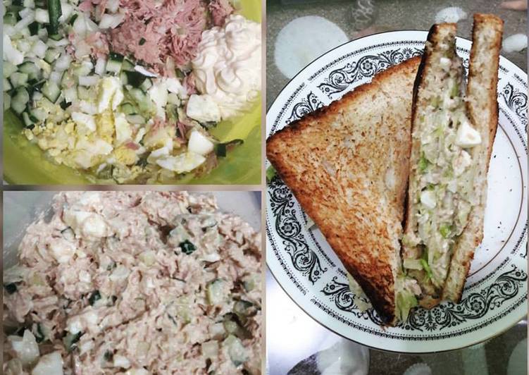 resep lengkap untuk Tuna Sandwich
