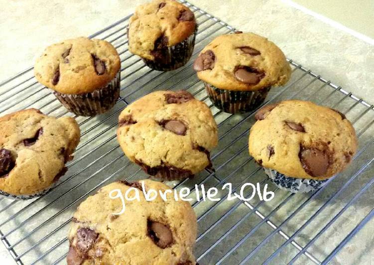 cara membuat Banana Chocolate Muffin favoritnya anak anak