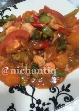 Udang Sayur Saus BBQ