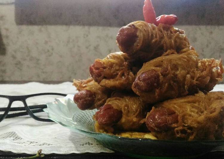 gambar untuk resep makanan Sosis mi gulung