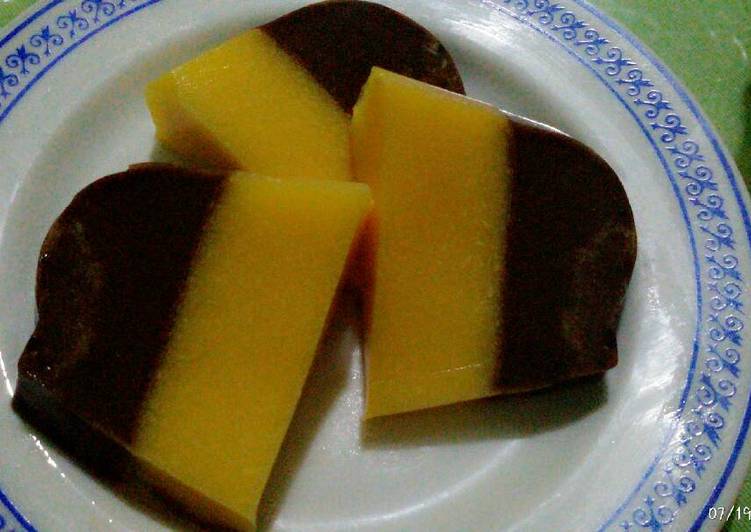  Resep  Puding  jagung lapis  coklat  super lembut  oleh 