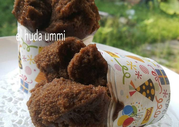 bahan dan cara membuat Bolu kopi simple kukus