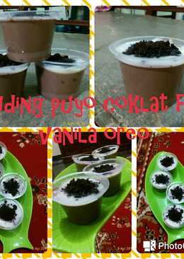 Puding puyo coklat fla vanila