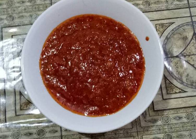 bahan dan cara membuat Sambal ayam bakar