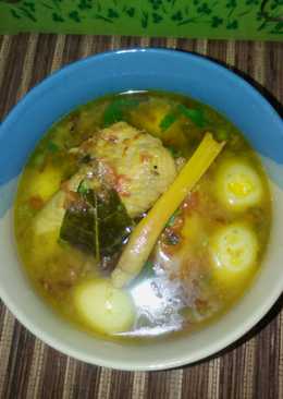 Soto Sayap Ayam + Telor Puyuh