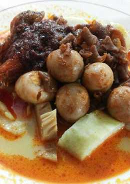 Lontong sayur bumbu habang
