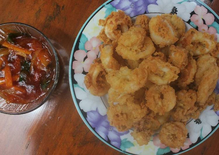 resep makanan Cumi Goreng Tepung Crispy