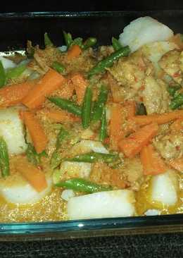 Lontong Padang (santan + susu) #aLaNakKairo