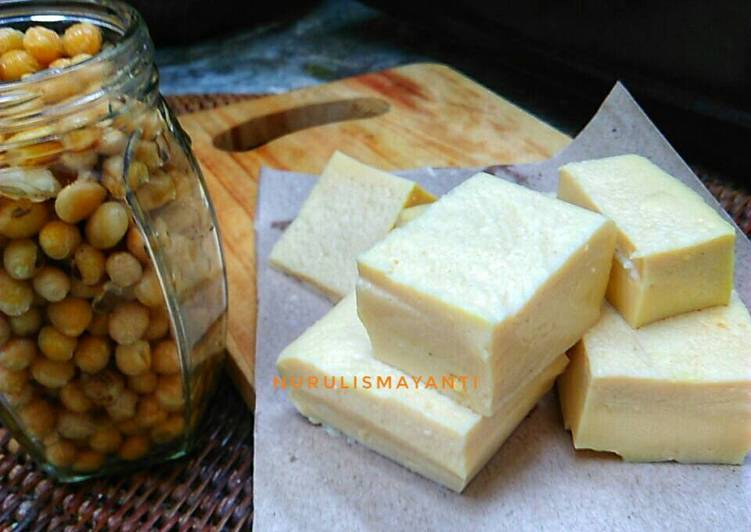 bahan dan cara membuat Tahu Telur Homemade (egg tofu)