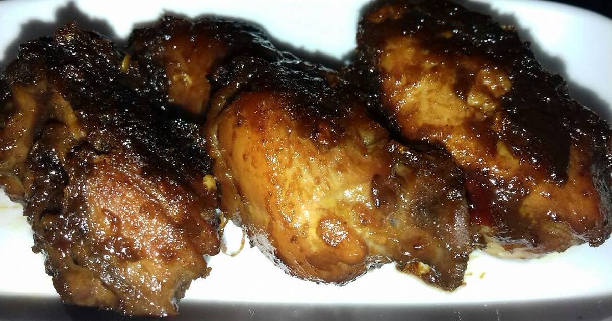 Resep Ayam panggang daun pisang meresap smpe ke tulang ala Dzurotun Nafisa