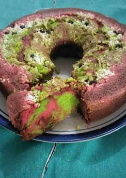 Rainbow cake "keju chocochip" oven ala Mami Reyvasya..