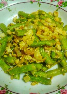 Buncis telor masin