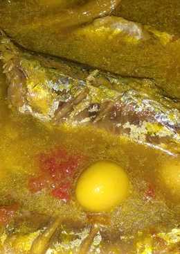 Ikan kembung dan telur puyuh kuah kuning