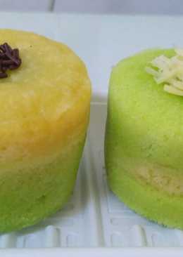 Pandan Lapis Keju Steam Cake