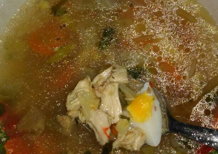 cara membuat SOP Ayam Klaten mix sayur